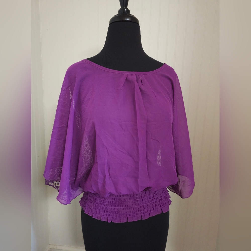 Sheer Blouse Size L